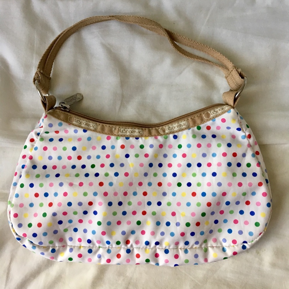 Fun multicoloured polka dot LeSportsac handbag